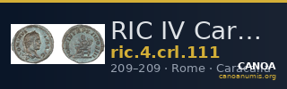 RIC IV Caracalla 111 — CANOA