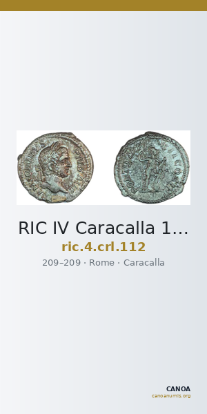 RIC IV Caracalla 112 — CANOA