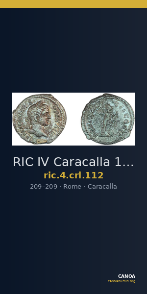 RIC IV Caracalla 112 — CANOA