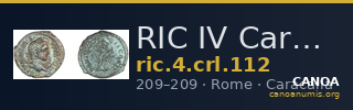 RIC IV Caracalla 112 — CANOA