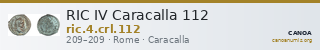RIC IV Caracalla 112 — CANOA