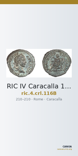 RIC IV Caracalla 116B — CANOA