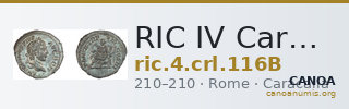 RIC IV Caracalla 116B — CANOA