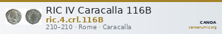 RIC IV Caracalla 116B — CANOA