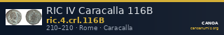 RIC IV Caracalla 116B — CANOA