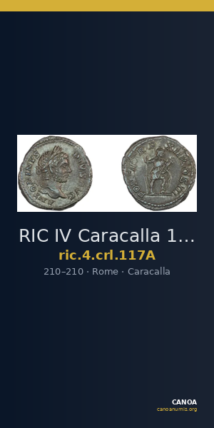 RIC IV Caracalla 117A — CANOA