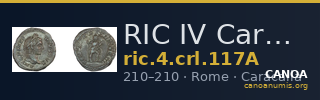 RIC IV Caracalla 117A — CANOA