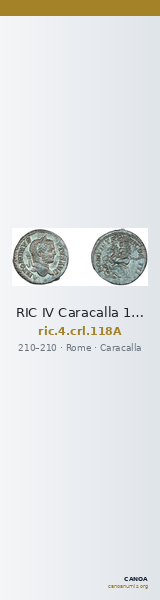 RIC IV Caracalla 118A — CANOA