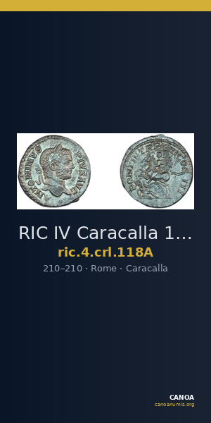 RIC IV Caracalla 118A — CANOA