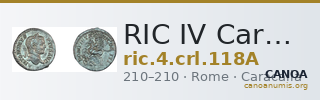 RIC IV Caracalla 118A — CANOA