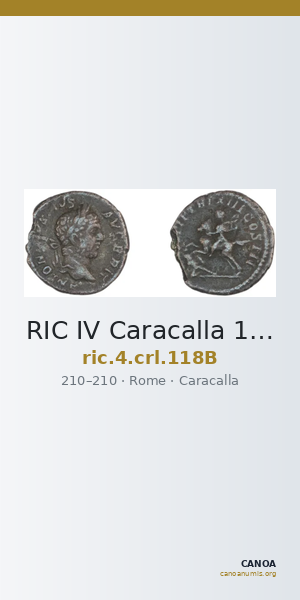 RIC IV Caracalla 118B — CANOA