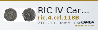 RIC IV Caracalla 118B — CANOA