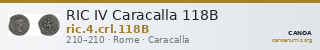 RIC IV Caracalla 118B — CANOA