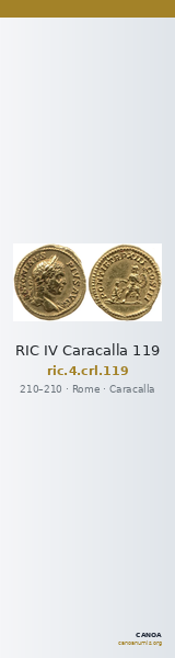 RIC IV Caracalla 119 — CANOA
