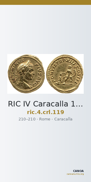 RIC IV Caracalla 119 — CANOA