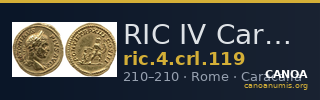 RIC IV Caracalla 119 — CANOA