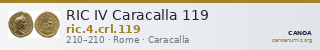 RIC IV Caracalla 119 — CANOA