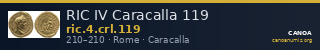 RIC IV Caracalla 119 — CANOA
