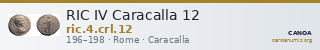 RIC IV Caracalla 12 — CANOA