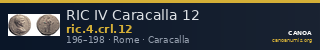 RIC IV Caracalla 12 — CANOA