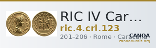 RIC IV Caracalla 123 — CANOA