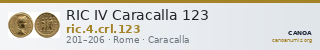 RIC IV Caracalla 123 — CANOA