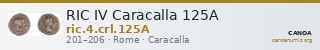 RIC IV Caracalla 125A — CANOA