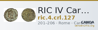 RIC IV Caracalla 127 — CANOA