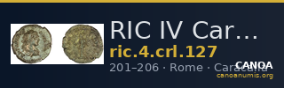 RIC IV Caracalla 127 — CANOA
