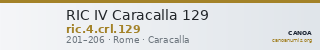RIC IV Caracalla 129 — CANOA