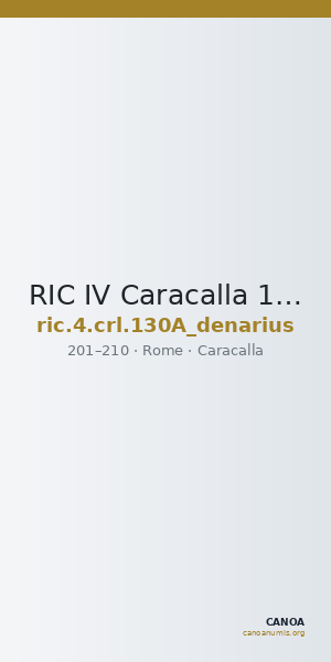 RIC IV Caracalla 130A (denarius) — CANOA