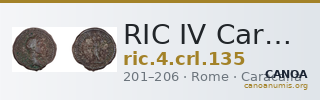 RIC IV Caracalla 135 — CANOA