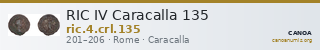 RIC IV Caracalla 135 — CANOA