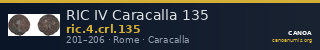 RIC IV Caracalla 135 — CANOA