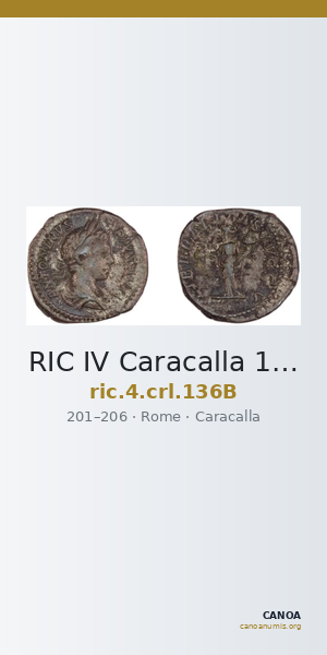 RIC IV Caracalla 136B — CANOA