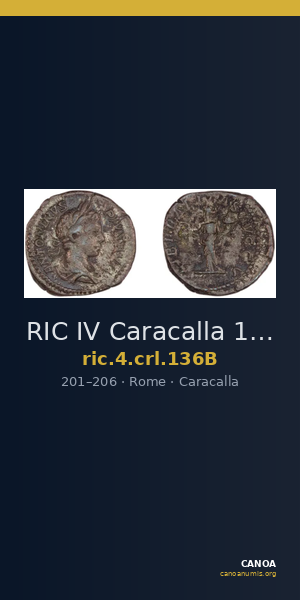 RIC IV Caracalla 136B — CANOA