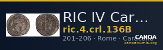RIC IV Caracalla 136B — CANOA