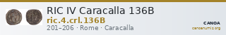 RIC IV Caracalla 136B — CANOA