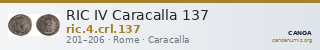 RIC IV Caracalla 137 — CANOA