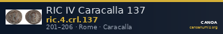RIC IV Caracalla 137 — CANOA