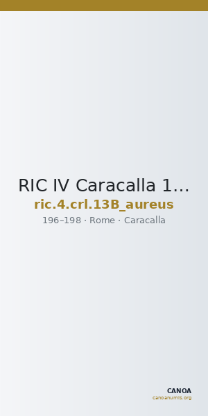 RIC IV Caracalla 13B (aureus) — CANOA
