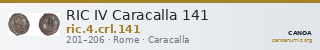 RIC IV Caracalla 141 — CANOA