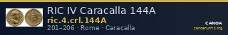 RIC IV Caracalla 144A — CANOA