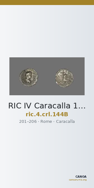 RIC IV Caracalla 144B — CANOA