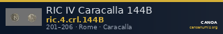 RIC IV Caracalla 144B — CANOA