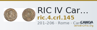 RIC IV Caracalla 145 — CANOA