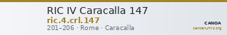 RIC IV Caracalla 147 — CANOA