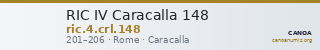 RIC IV Caracalla 148 — CANOA