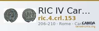 RIC IV Caracalla 153 — CANOA