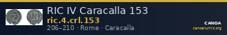 RIC IV Caracalla 153 — CANOA